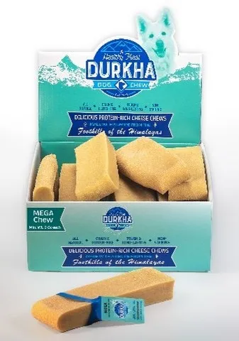 12pc Durkha Dog Chew PDQ Mega 9oz - Treats